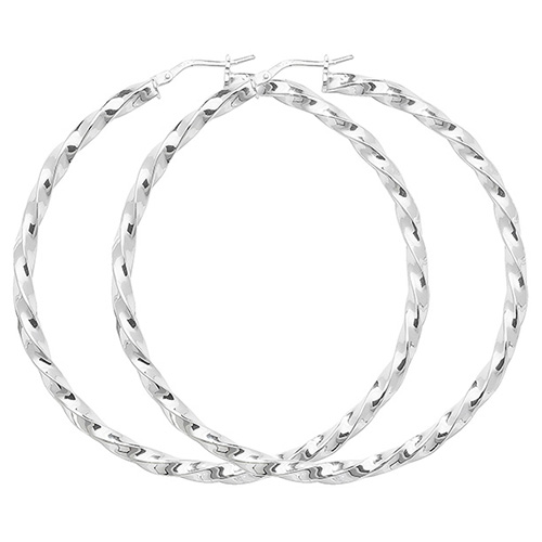 Twisted Hoop Earrings