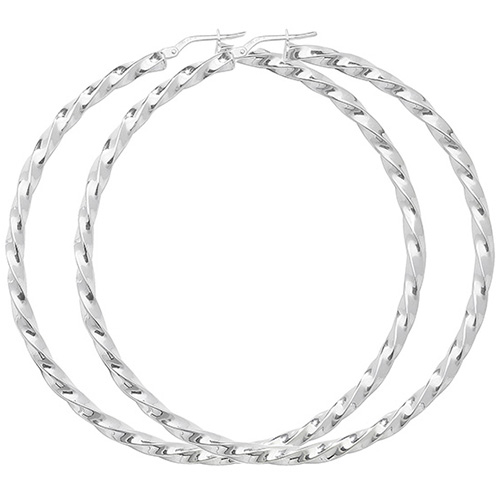 Twisted Hoop Earrings