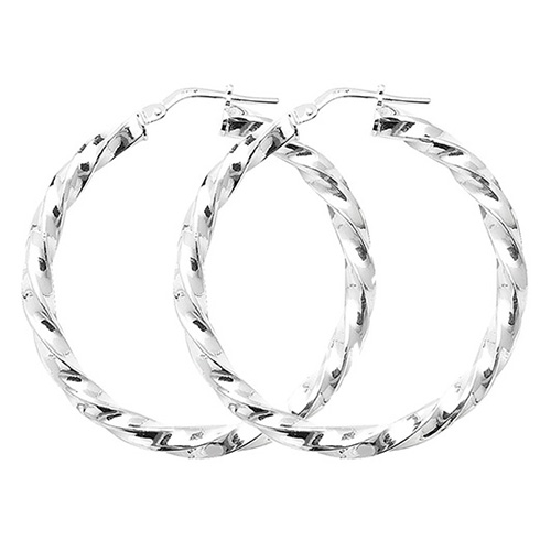 Twisted Hoop Earrings