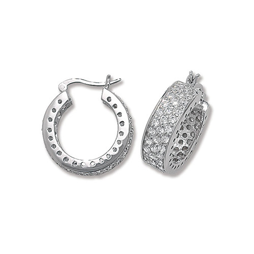 Cz Hoop Earrings