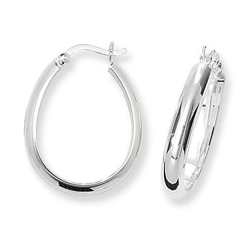 Oval Hoop Earrings