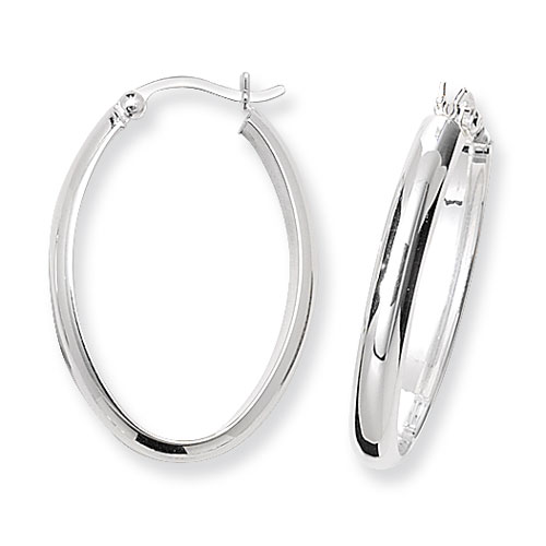 Oval Hoop Earrings