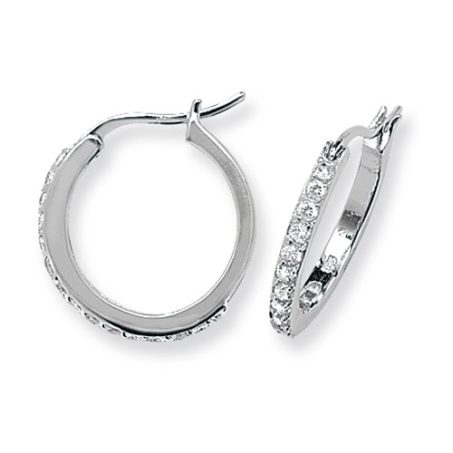 Cz Hoop Earrings