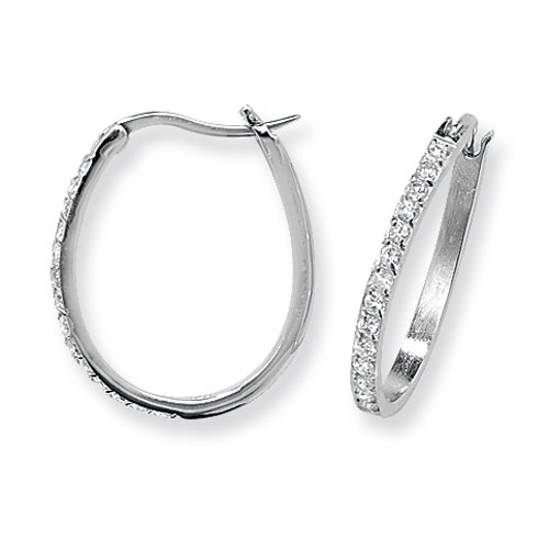 Cz Hoop Earrings