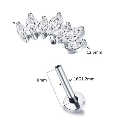 Internally Threaded Flat Back