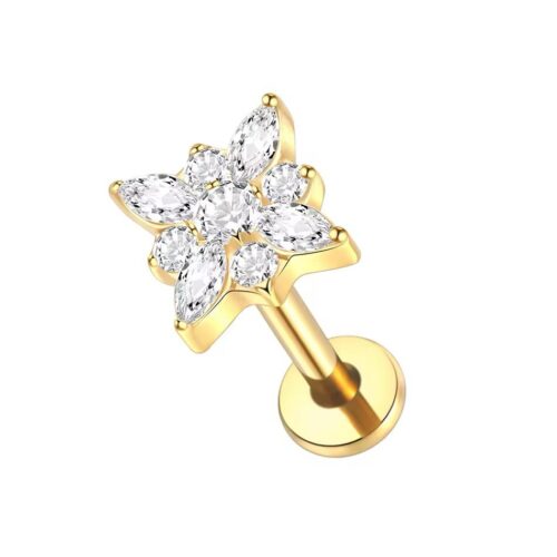 Internally Threaded Flat Back Labret