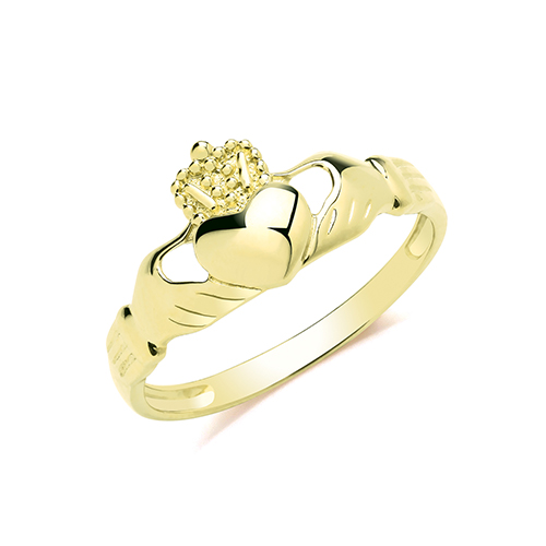 9ct Yellow Gold Claddagh Ring