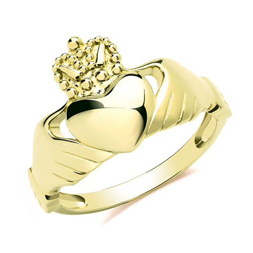 9ct Yellow Gold Claddagh Ring
