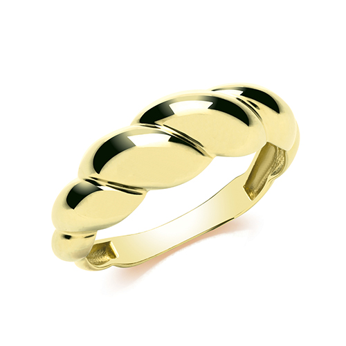 9ct Yellow Gold Croissant Ring