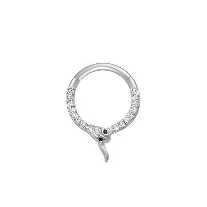 New Karma 316L Surgical Steel Snake Septum Ring