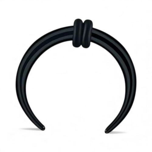 316L Surgical Steel Septum Stretcher Expander 1.2mm x 10mm, 12mm- Black