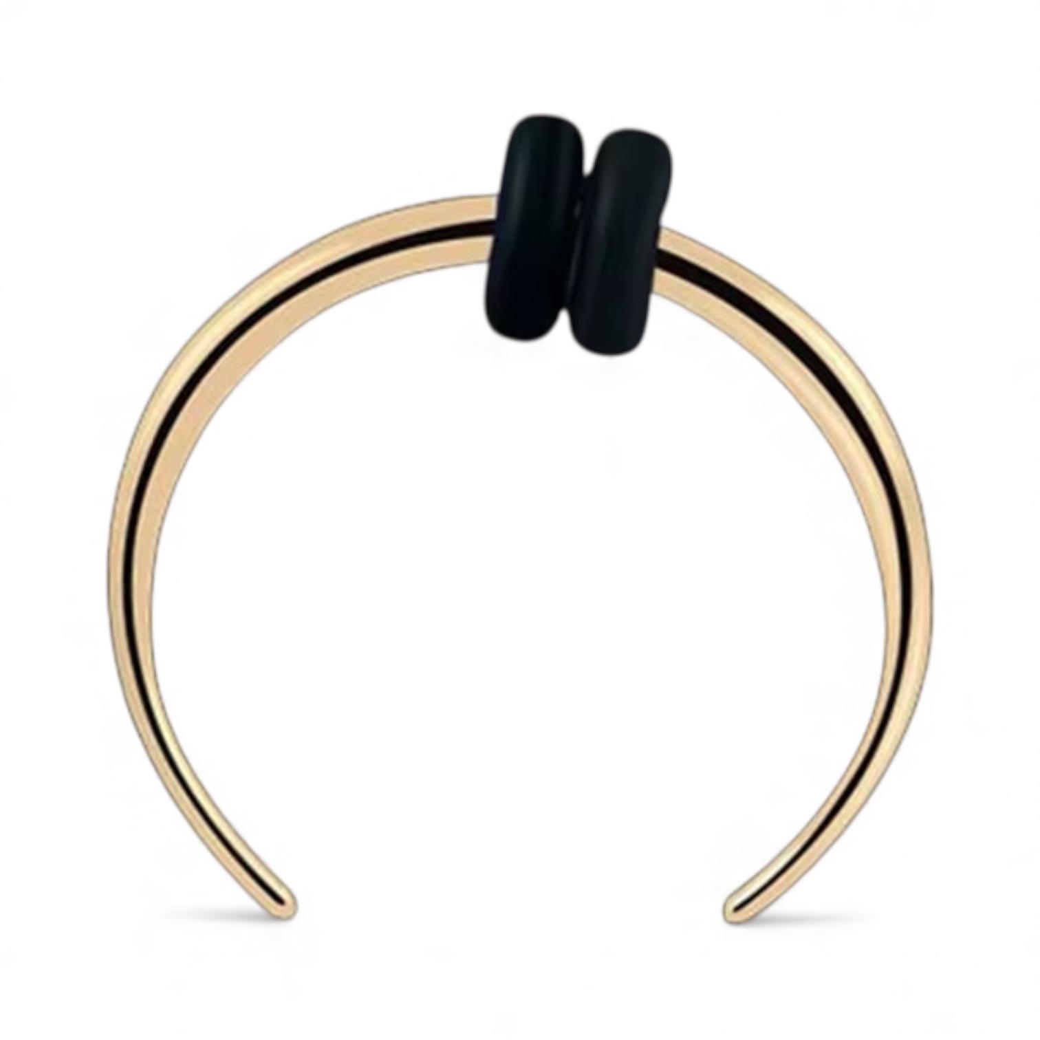 316L Surgical Steel Septum Stretcher Expander 1.6mm x 10mm, 12mm- Gold