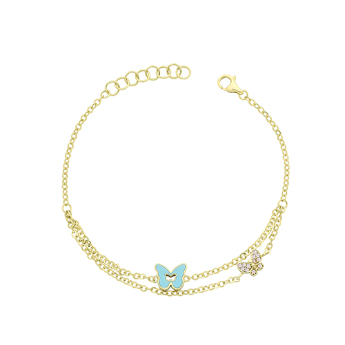 Enamel Butterfly Bracelet