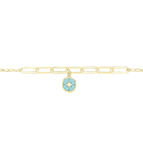 Enamel North Star Bracelet