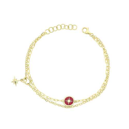 Enamel North Star Bracelet
