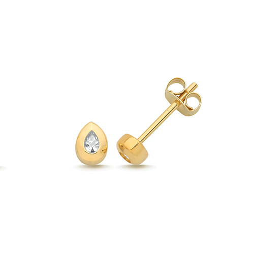 Tear Drop Stud Earrings