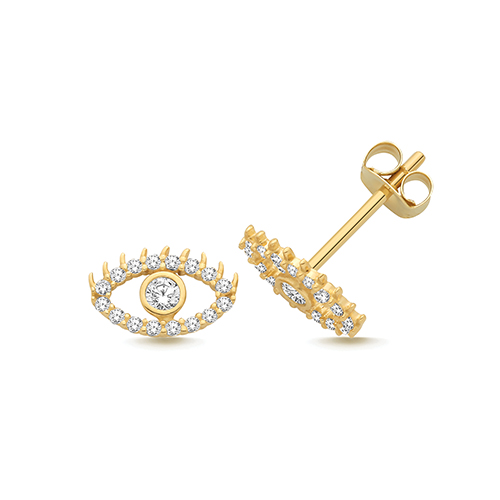 Evil Eye Stud Earrings