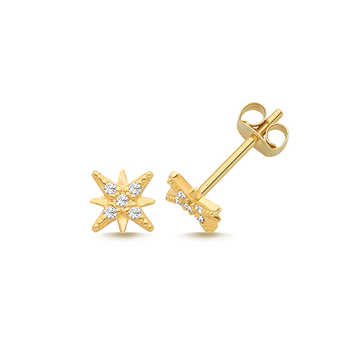 North Star Stud Earrings
