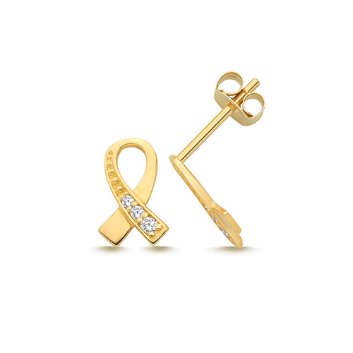 Ribbon Stud Earrings
