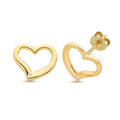 Heart Stud Earrings