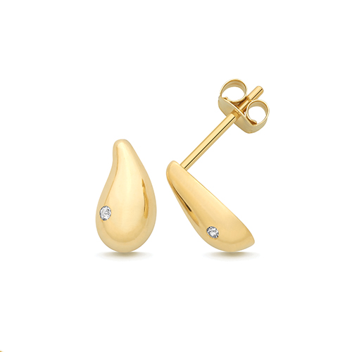 Tear Drop Stud Earrings