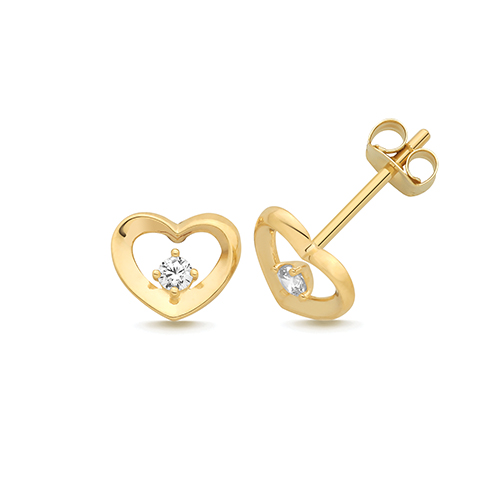Heart Stud Earrings