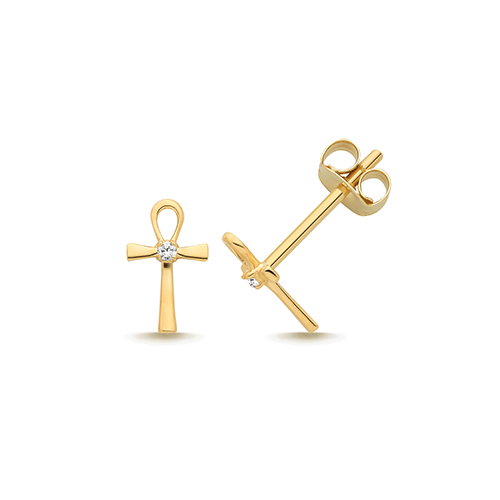 Cross Stud Earrings 