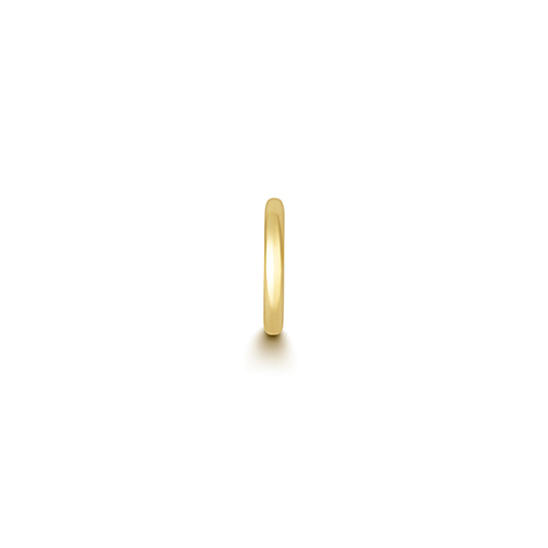 18ct Yellow Gold Cartilage Earring Solid Round Tube Clicker 1.5mm x 8.0mm - Image 2