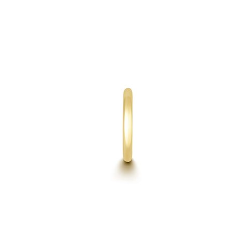 18ct Yellow Gold Cartilage Earring Solid Round Tube Clicker 1.5mm x 10.0mm - Image 3