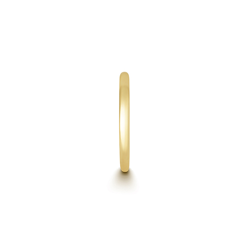 18ct Yellow Gold Cartilage Earring Solid Round Tube Clicker 1.5mm x 14.0mm - Image 3