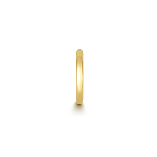 18ct Yellow Gold Cartilage Earring Solid Round Tube Clicker 2.00mm x 12.00mm - Image 2