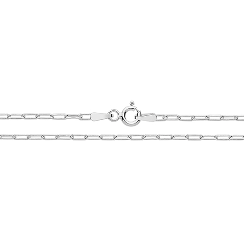 925 Sterling Silver Paper Clip Ankle Anklet Bracelet 10" 1.45g