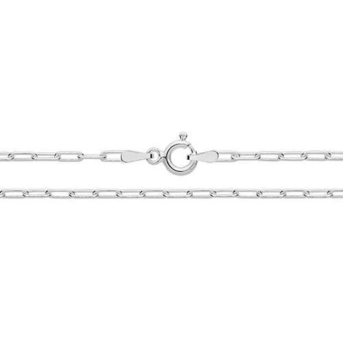 925 Sterling Silver Paper Clip Ankle Anklet Bracelet 10" 2.20g