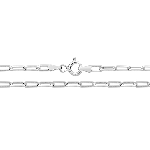 925 Sterling Silver Paper Clip Ankle Anklet Bracelet 10" 3.40g