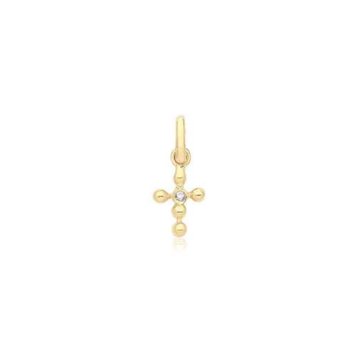 Cross With CZ Pendant