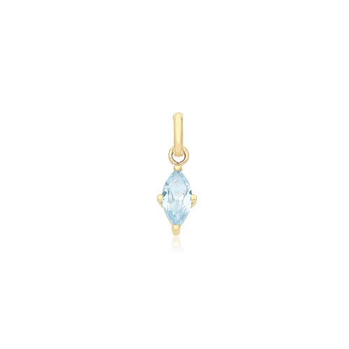 Sapphire Blue CZ Pendant