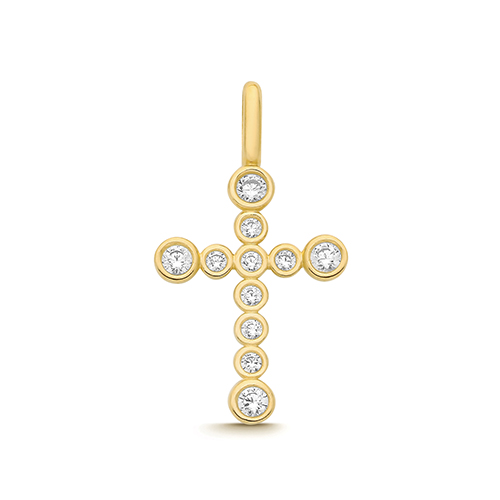 CZ Cross Pendant