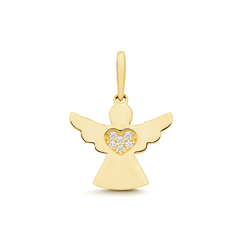 CZ Angel Pendant