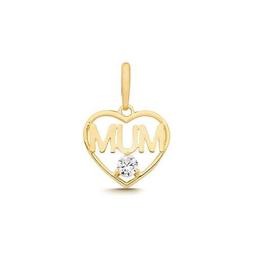 Mum Heart Pendant