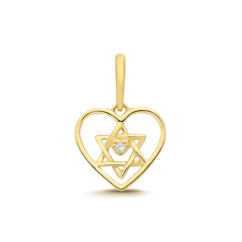 HEART AND STAR PENDANT
