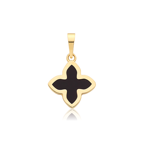 Onyx Flower Pendant