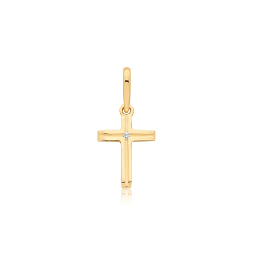 CZ Cross Pendant