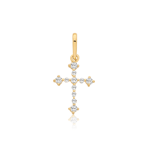 CZ Cross Pendant