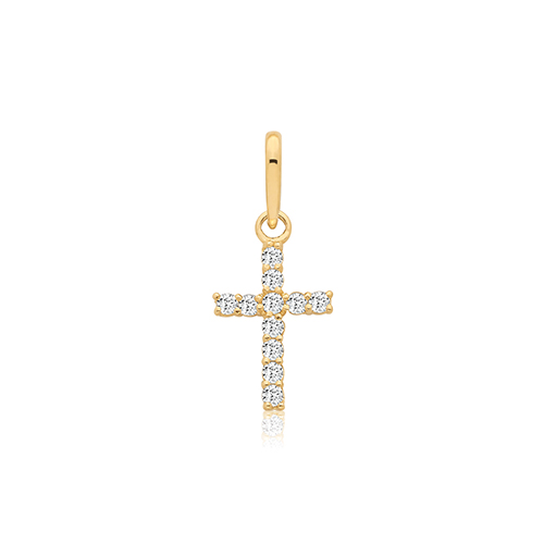 CZ Cross Pendant