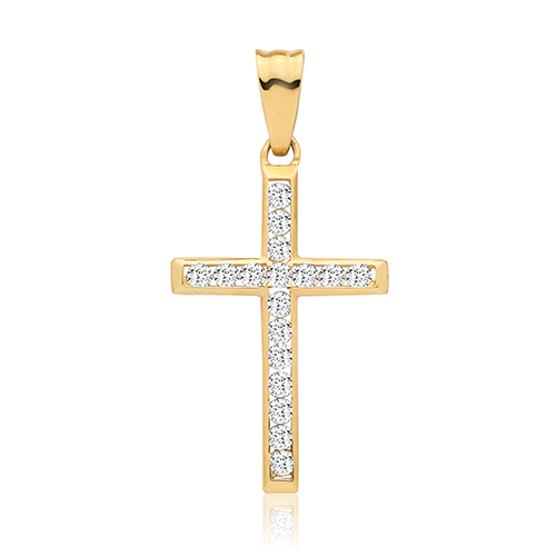 CZ Cross Pendant