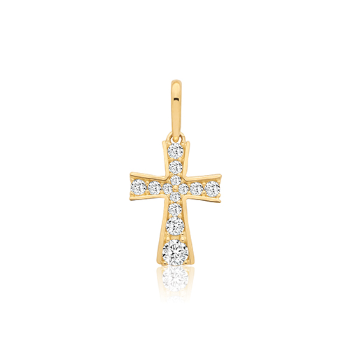 CZ Cross Pendant