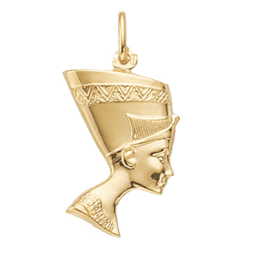 Gold Nefertiti Pendant