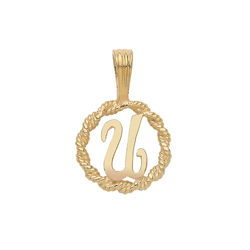 Initial U Pendant