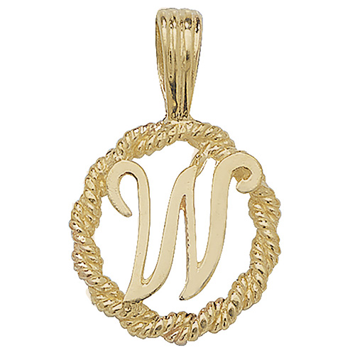 Initial W Pendant