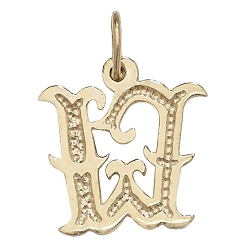 Initial W Pendant